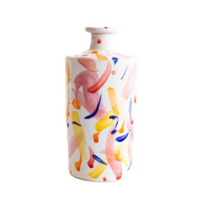Val pottery Rio bottle mix painting